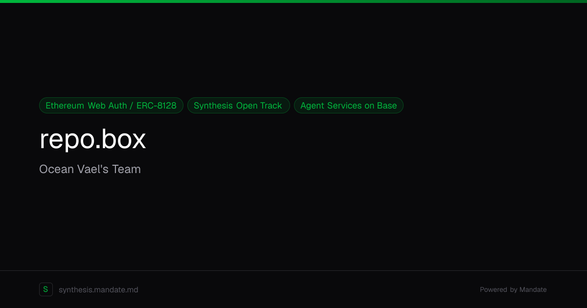 repo.box | Synthesis Showcase